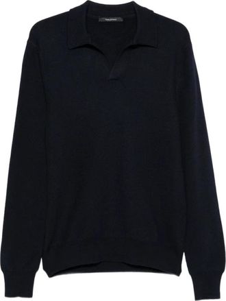 Tagliatore Zayn Trui - Heren - Truien - Blauw - Maat: XL Zijde