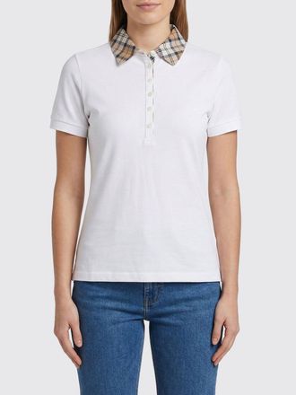 Barbour Polo in cotone con collo check Barbour