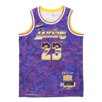 Nike NBA Retro Basketball Vest SW Fan Edition LeBron James 23 Purple DA6951-504