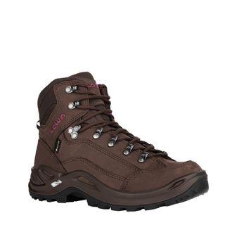Lowa Wanderschuh LOWA RENEGADE GORE-TEX MID WS, Damen, Gr. 37, braun (espresso), Leder, Schuhe Wanderschuh, wasserdicht