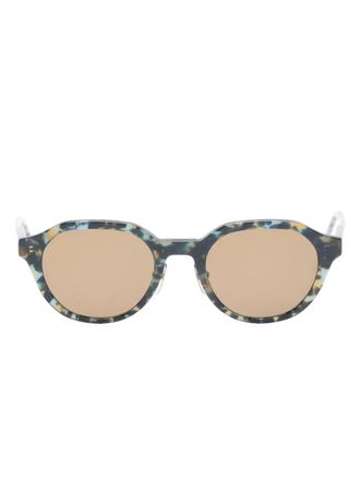 Thom Browne oval-frame sunglasses - unisex - Acetate - 52 - Blue