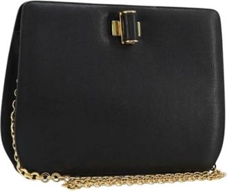 Ferragamo Pre-owned Shoulder Bags, female, Black, Size: ONE SIZE Pre-owned Shoulder Bag