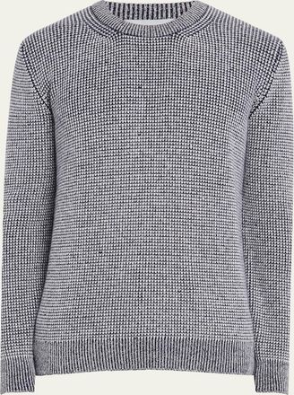 Bergdorf Goodman Mens Cashmere Novelty Knit Crewneck Sweater
