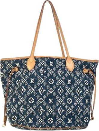 Louis Vuitton Pre-owned Vintage Tote Bag - Dames - Vintage Shopper - Blauw - ONE Size - Vintage