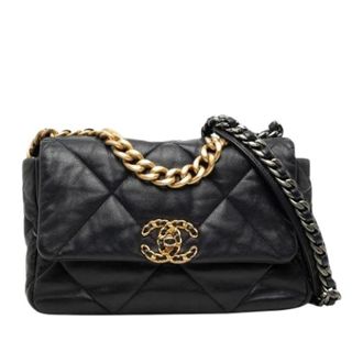 Chanel Pre-owned Medium 19 Flap Bag - - Pre-owned - Donna - Nero - ONE SIZE