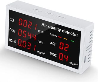 OEM Monitor De Calidad Del Aire, Detector De Calidad Del Aire Interior Co2 Hcho Aqi Tvoc, Monitor De Co2 Port&aacute;til De Alta Precisi&oacute;n, Comprobador Inteligen