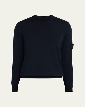 Stone Island Mens Ghost Wool Crewneck Sweater