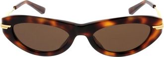Bottega Veneta Stijlvolle zonnebril voor modieuze looks - unisex - Zonnebrillen - Bruin - ONE Size - Accessoires