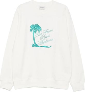 Dr&ocirc;le de Monsieur Sweatshirt - Heren - Sweatshirts - Wit - S - Hoodies & sweatvesten