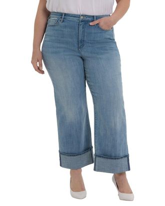 NYDJ Plus Teresa Madison River Wide Leg Jean