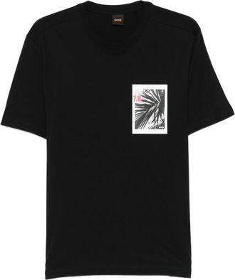 HUGO BOSS Palm-tree Short-sleeve T-shirt