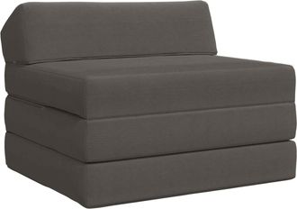 vidaXL Sof&aacute; Cama Plegable Gris Oscuro 200 X 70 X 10 Cm Tela De Pana Vidaxl