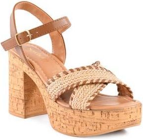 Seychelles Bravo Wedge Sandal in Tan-Natural at Nordstrom Rack, Size 11