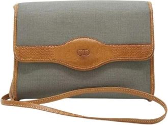Dior Borsa a tracolla Pre-owned in tela e pelle - - Pre-owned - Donna - Grigio - ONE SIZE