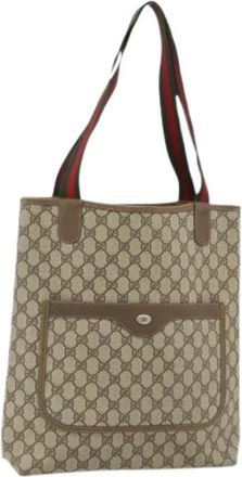 Gucci Pre-owned Tote Bags, female, Beige, Size: ONE SIZE Pre-owned Vintage Tote Bag