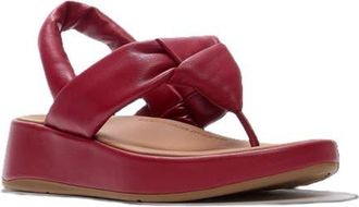 FitFlop F Mode Knot Sandals in Burnt Berry at Nordstrom, Size 10