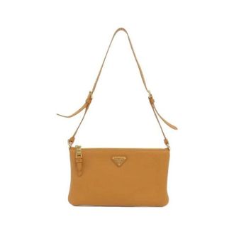 Prada unisex, Pre-owned, Beige, Maat: ONE Size Leer