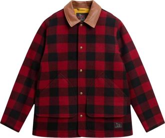 Woolrich Barn Coat - Dames - Jassen - Rood - Maat: M Katoen