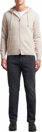 Sartoria Tramarossa Michelangelo Stretch Denim Straight Leg Jeans In Black