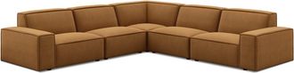 Castlery Customized Brown Performance L-Shape Sectional Sofa | Jonathan by Castlery, Brown, High Comfort, Low Profile, Living Room Furniture