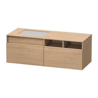Duravit Duravit Durastyle, Mueble Bajo Pared 6885, 2 Cajones, Lavabo A La Izquierda, Para Empotrar El Lavabo Desde Abajo, 1400mm, Color (frente/cuerpo): Decor