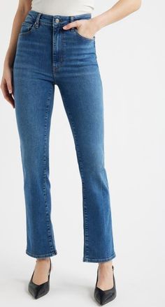 Frame Denim The Pencil High Waist Slim Straight Leg Jeans in Charity at Nordstrom, Size 26