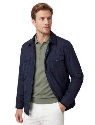 People of Shibuya People of Shibuya zomerjas Ithermorelkiso donkerblauw normale fit
