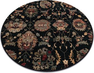 RugsX Alfombra De Lana Superior Circulo Latica Azul Oscuro Blue Circulo 135 Cm