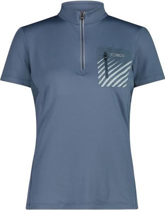 F.lli Campagnolo Breast Pocket T-Shirt Free Bike Velotrikot f&uuml;r Damen | blau/grau