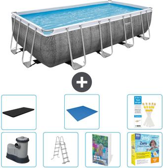 Bestway Piscina Bestway Power Steel Rectangular - 549x274x122 Cm - 8-piezas S546