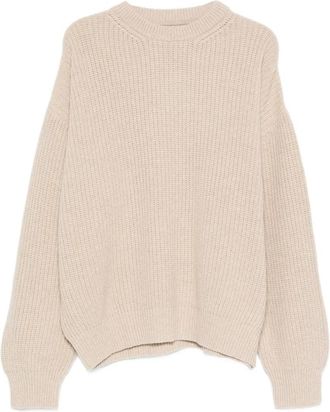 Lc23 Round-neck Truien - Heren - Ronde hals truien - Beige - L - Truien & Vesten