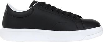 A|X Armani Exchange Zwarte Casual Leren Sneakers voor Mannen - Heren - Sneakers - Zwart - 41 EU - Leer - Schoenen