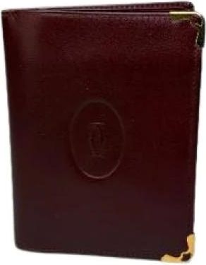 Cartier Pre-owned Vintage Small Leather Wallet - - Pre-owned - Donna - Rosso - ONE SIZE