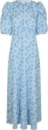 Neo Noir Kleedjes, Dames, Veelkleurig, L, Chiffon, Kikka Chiffon Flower Jurk