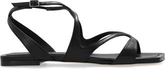 Jimmy Choo London Ayla Sandalen - Dames - Sandalen - Zwart - 36 EU - Leer - Schoenen
