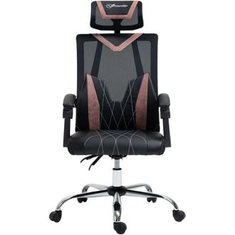 Vinsetto Vinsetto - Sedia Ergonomica da Ufficio Inclinabile Supporto Cervicale e Lombare