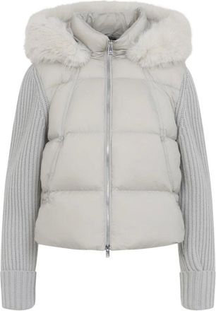 Moose Knuckles Everest Hybrid Down Jacket - Jackets - Mujer - Blanco - XL