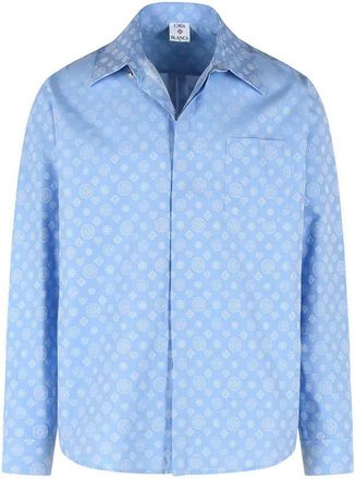 Casablanca Light Blue Cotton Shirt