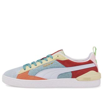 Puma Suede Block Wt Foam Strip 2 Blue Red White 383895-02