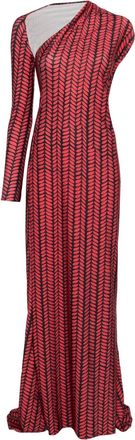 Atu Body Couture Abito midi monospalla - Rosso