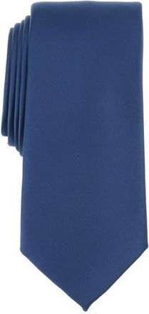 The Savile Row Company Solid Satin Tie in Navy at Nordstrom Rack