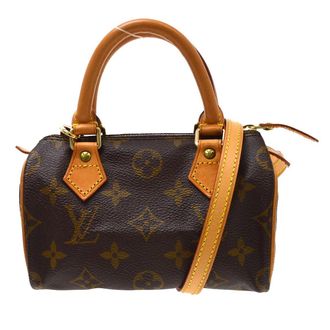 Louis Vuitton Speedy Mini Hl Monogram Canvas Brown Canvas Handbag (Pre-Owned)