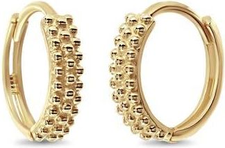 Bony Levy 14K Yellow Gold Textured Hoop Earrings at Nordstrom Rack