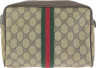 Gucci Vintage Gg Supreme Clutch Bag (Authentic Pre-Loved)
