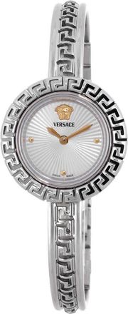 Versace La Greca Quartz Silver Dial Ladies Watch VE8C00324