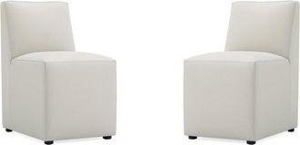 Manhattan Comfort Set Of 2 Anna Square Dining Chairs