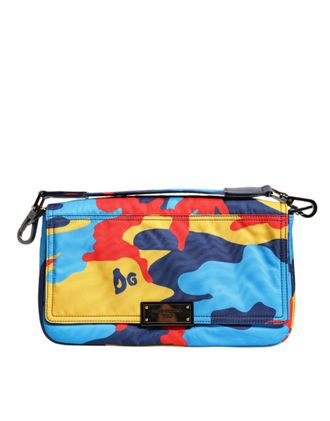 Dolce & Gabbana Multicolor Camouflage Nylon Schoudertas