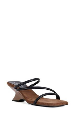 Azalea Wang Genna Wedge Slide Sandal in Chocolate at Nordstrom, Size 6.5