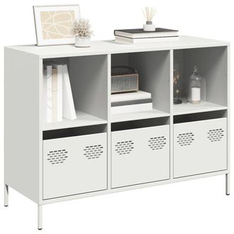 Berkfield Home Sideboard White 101.5x39x73.5 cm Cold-rolled Steel