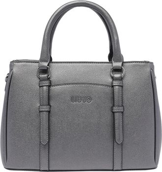 Liu Jo Grijze Satchel Tassen - Dames - Handtassen - Grijs - ONE Size - Polyester - Tassen